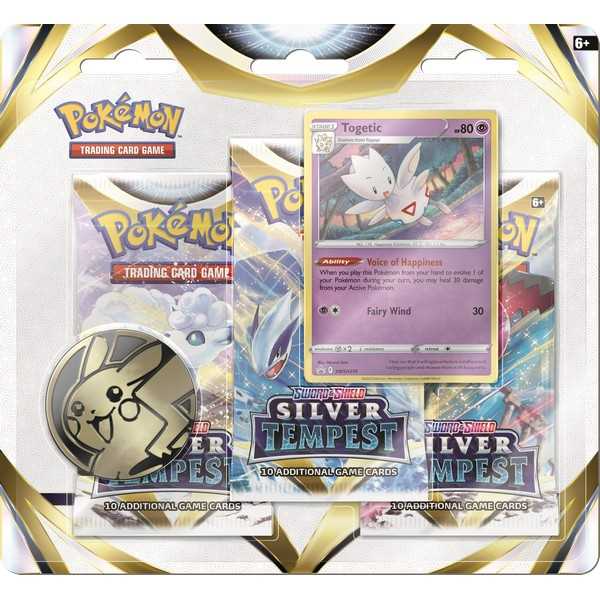 Pokemon TCG: Sword & Shield 12 Silver Tempest 3-Pack Booster