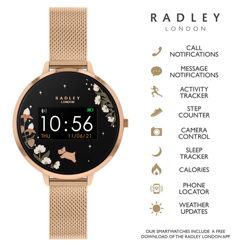 Radley RYS03-4002 Women's Series 3 Smartwatch - Gold
