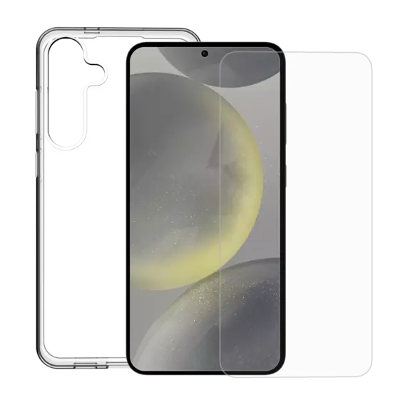 Minute One Premium Clear Case & Screen Protector For Samsung Galaxy S24