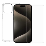 Minute One Premium Clear Case & Screen Protector For Apple iPhone 15 Pro Max - New