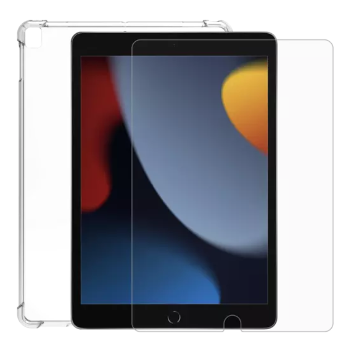 Minute One Premium Clear Case & Screen Protector For iPad 10.2 - New