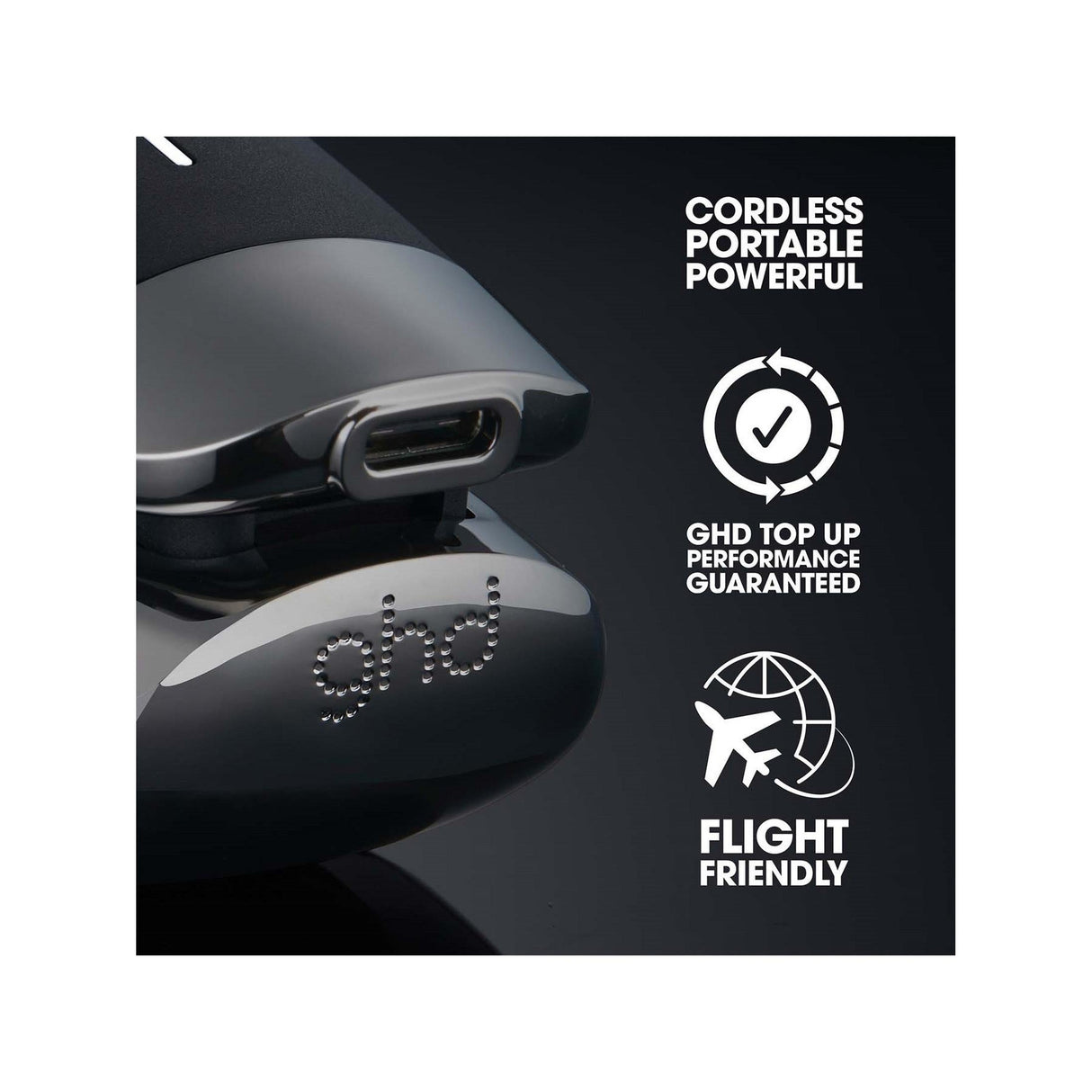 GHD Unplugged Cordless Hair Straightener & Travel Hair Dryer