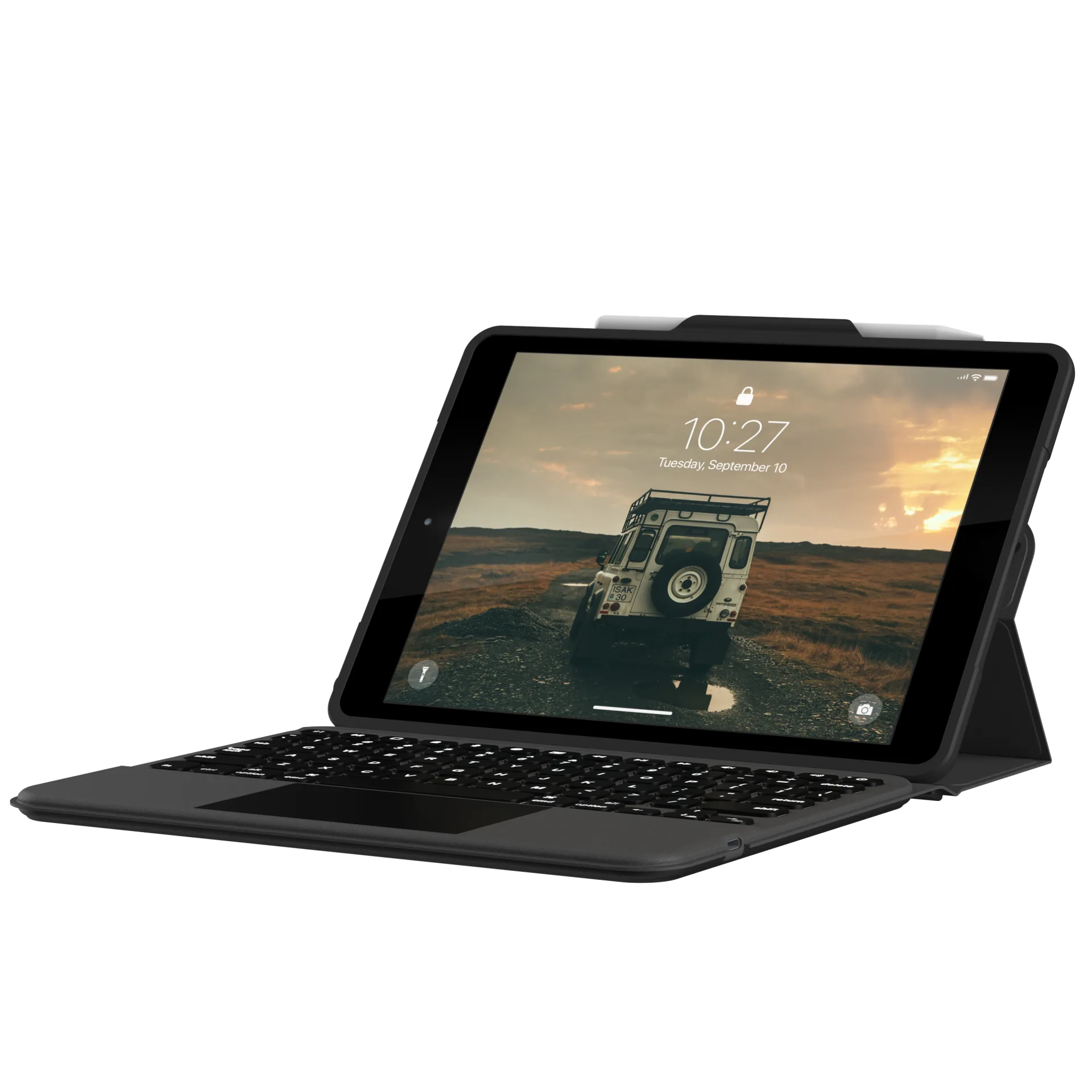 UAG Rugged Bluetooth Keyboard with Trackpad for iPad - Black