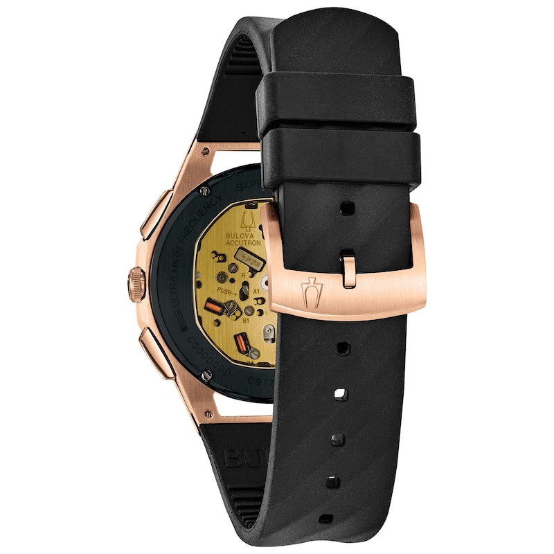 Bulova 98A185 Curv Men's Chronograph Silicone Strap Watch