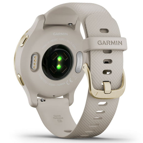 Garmin Venu 2S GPS Smart Watch - Gold/Cream - Refurbished Excellent - Stained Strap