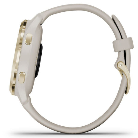 Garmin Venu 2S GPS Smart Watch - Gold/Cream - Refurbished Excellent - Stained Strap