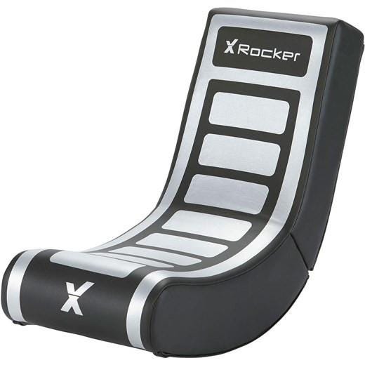 X Rocker Video Rocker Gaming Chair - Black & Silver - New