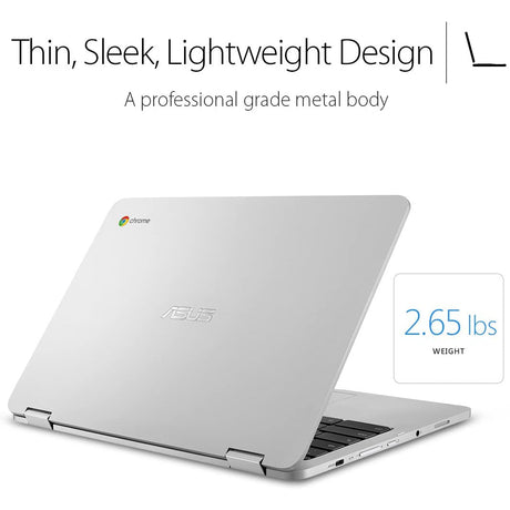 Asus Chromebook Flip C302C 12.5" Chromebook Intel Core M3 4GB RAM 64GB eMMC - Silver - Refurbished Excellent