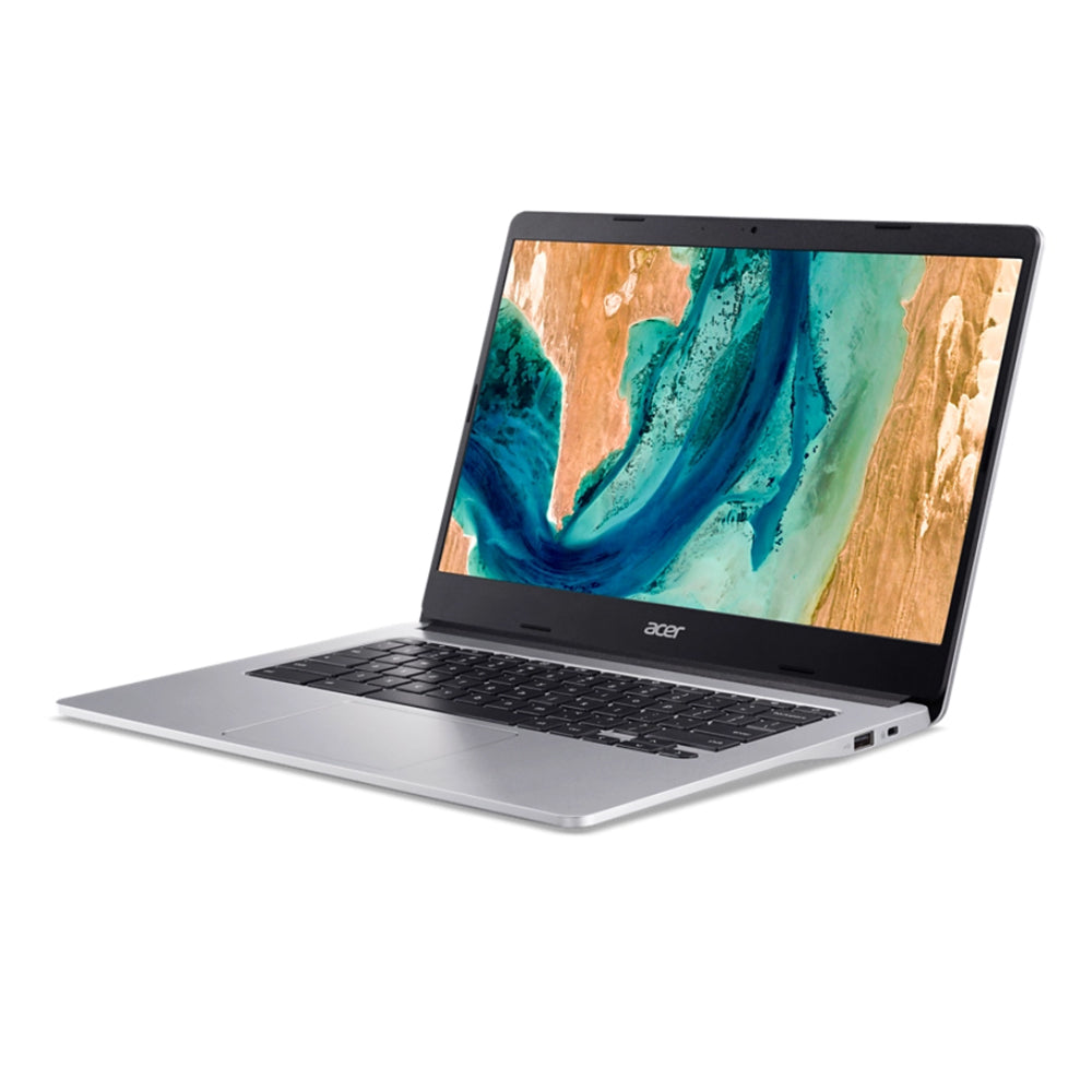 Refurbished Acer Chromebook 314 MediaTek MT8183C 4GB RAM 128GB 14" - Silver - Good