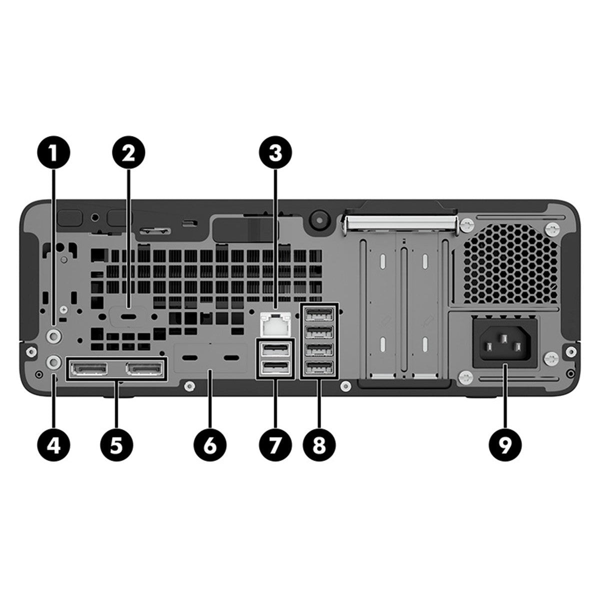 HP EliteDesk 705 G5 SFF - AMD Ryzen 5 Pro 3400 8GB RAM 256GB SSD - Black - Refurbished Good