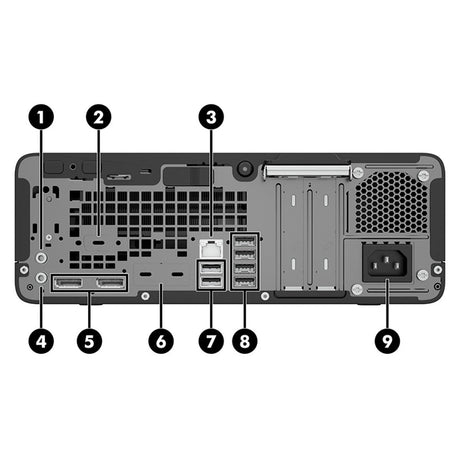 HP EliteDesk 705 G5 SFF - AMD Ryzen 5 Pro 3400 8GB RAM 256GB SSD - Black - Refurbished Excellent