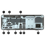 HP ProDesk 600 G5 SFF Intel Core i3-8100 8GB 1TB - Black - Excellent
