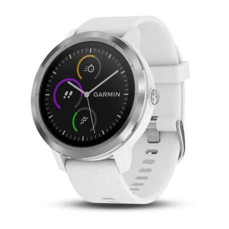 Garmin VivoActive 3 GPS Smartwatch - White Stainless - Refurbished Pristine