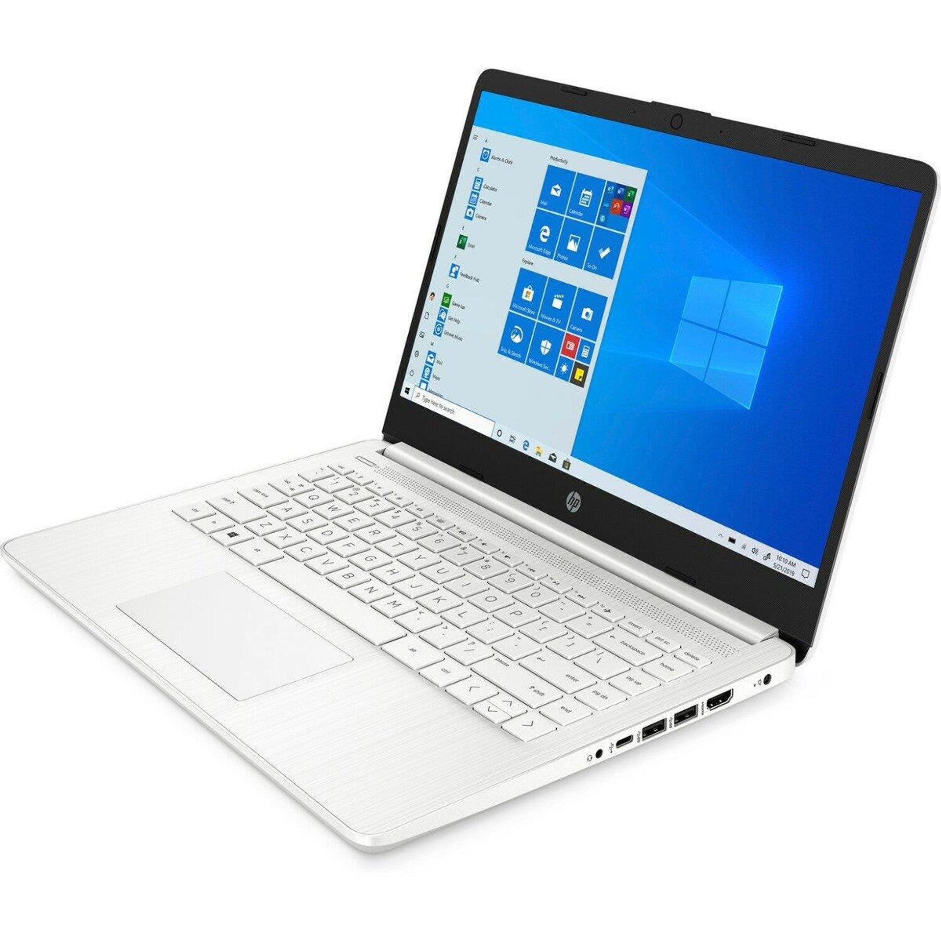 HP 14S-FQ0005NA Laptop AMD Ryzen 3 4GB RAM 128GB SSD 14" White - Refurbished Excellent