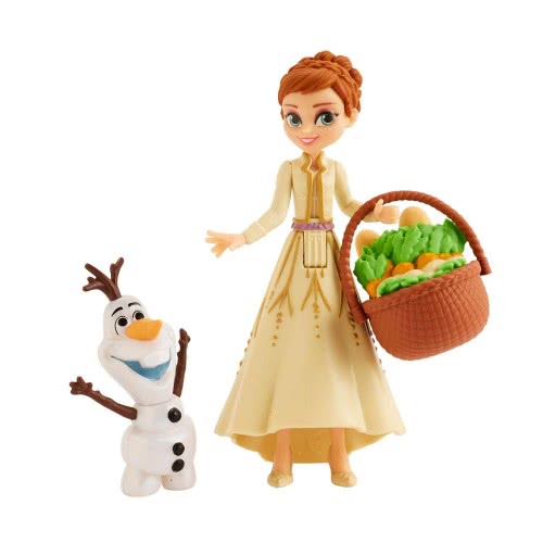 Hasbro Disney Frozen II Anna And Olaf Small Dolls With Basket Accessory