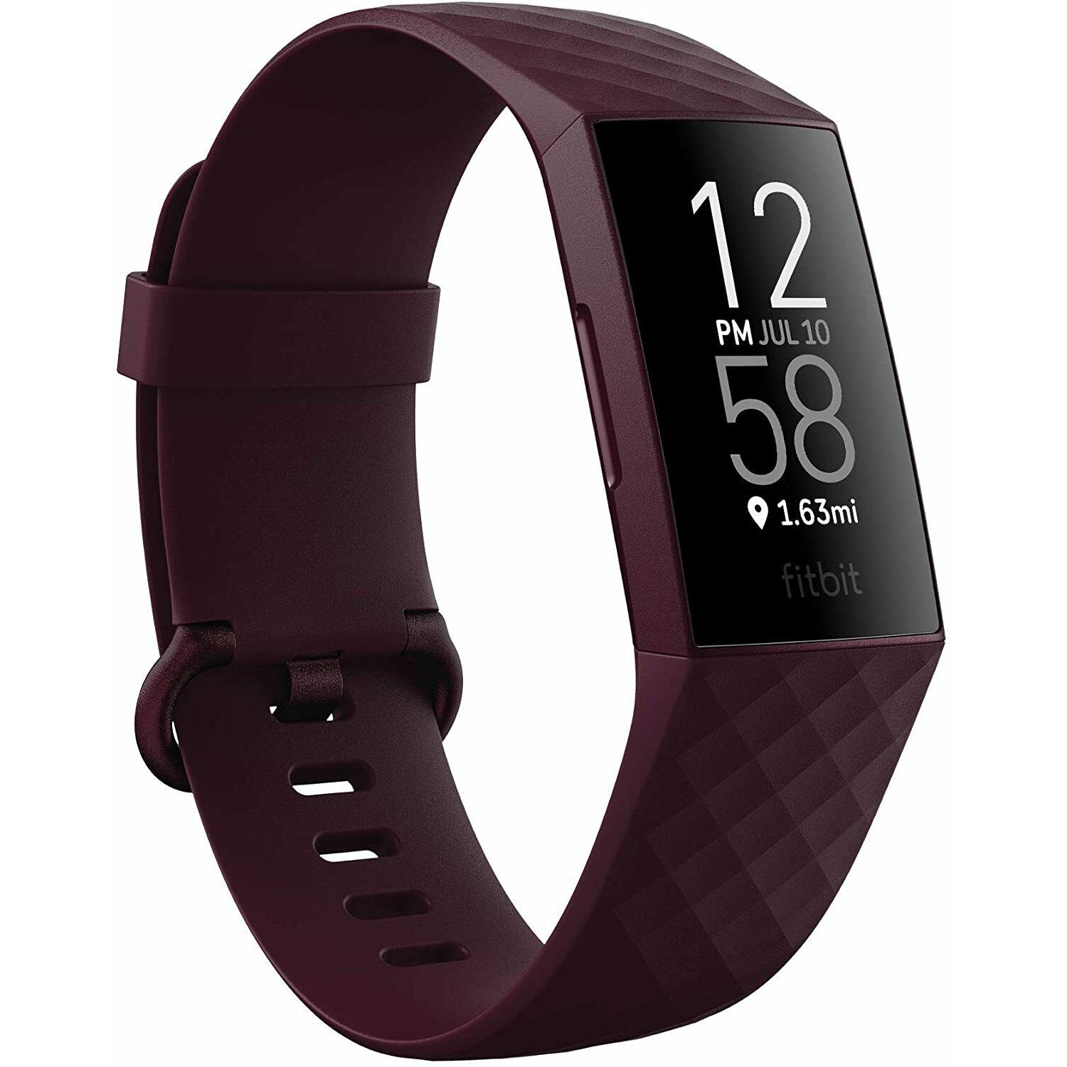 Fitbit Charge 4 Advanced Fitness Tracker with GPS - Rosewood - Refurbished Good - No Strap