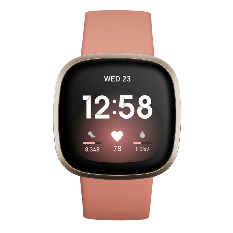 Fitbit Versa 3 Smart Watch - Pink Clay - Refurbished Pristine