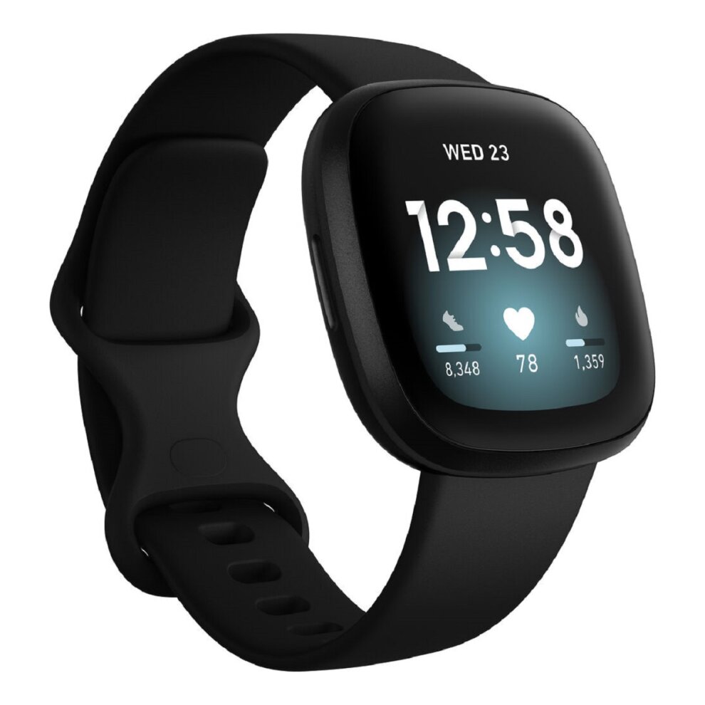 Fitbit Versa 3 Smart Watch - Black - Refurbished Good