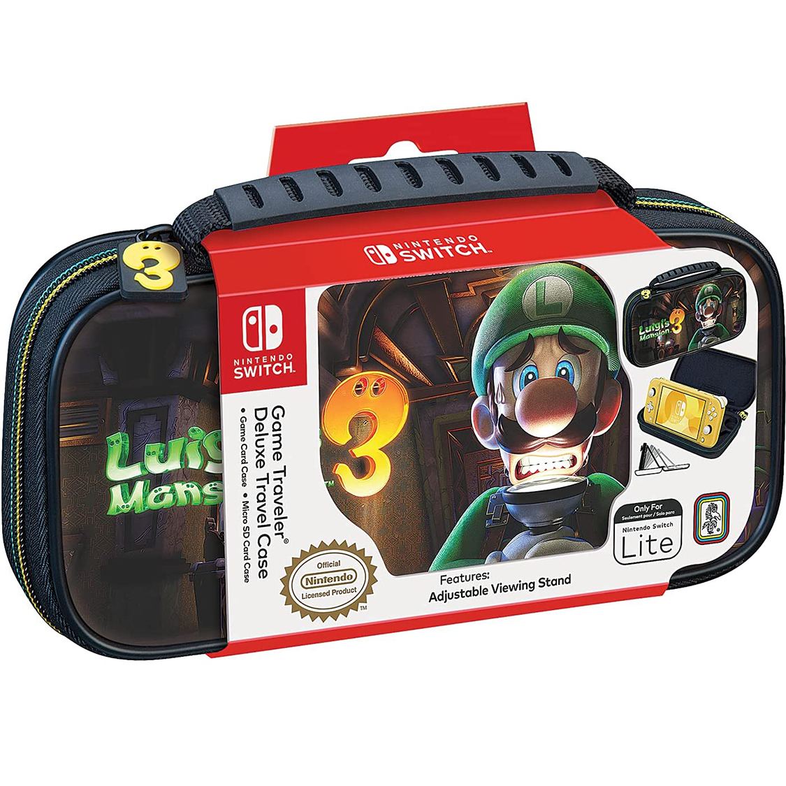 Nintendo Switch Lite Game Traveler Deluxe Travel Case - Luigi’s Mansion 3