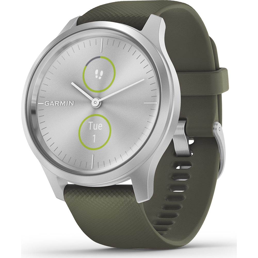 Garmin VivoMove Style Hybrid Smartwatch - Green - Refurbished Pristine