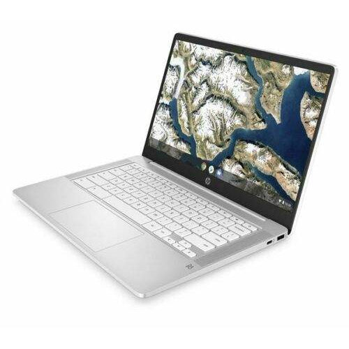 HP Chromebook 14a-NA0500SA, Intel Celeron 4GB RAM 64GB eMMC 14" - White - Refurbished Good - With Charger