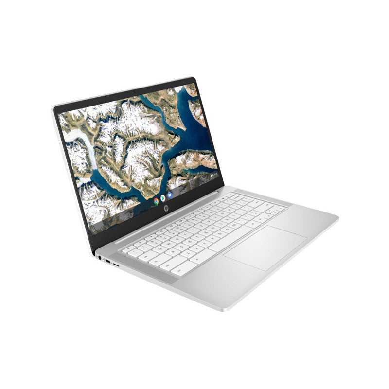 HP Chromebook 14A-ND0001NA Laptop, AMD 3015ce, 4GB RAM, 64GB eMMC, 14", Ceramic White - Refurbished Pristine