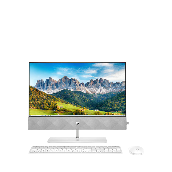 HP Pavilion 24-k0017na All-in-One AMD Ryzen 7-4800 8GB RAM 512GB SSD 23.8" - White - Good