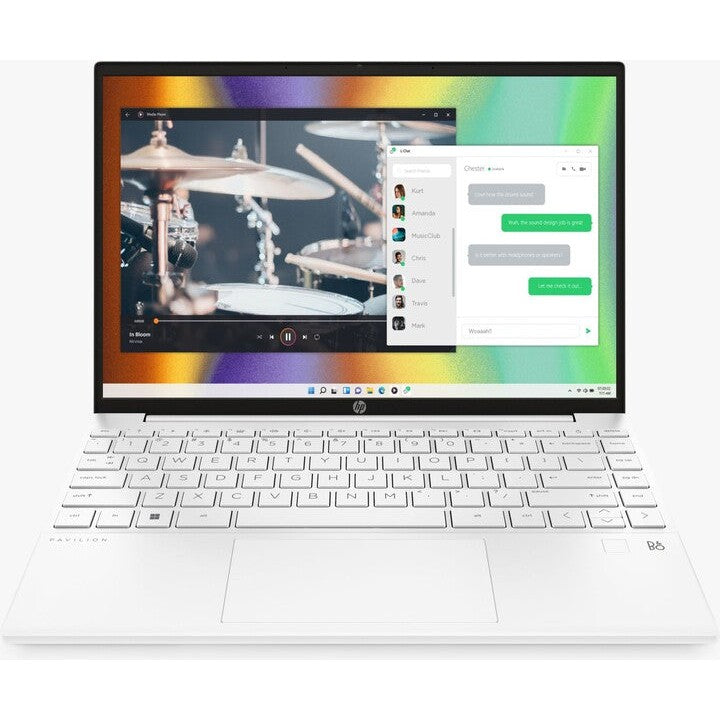 HP Pavilion Aero 13-BE0030NA Laptop, AMD Ryzen 7 16GB RAM 512GB SSD 13.3" - White