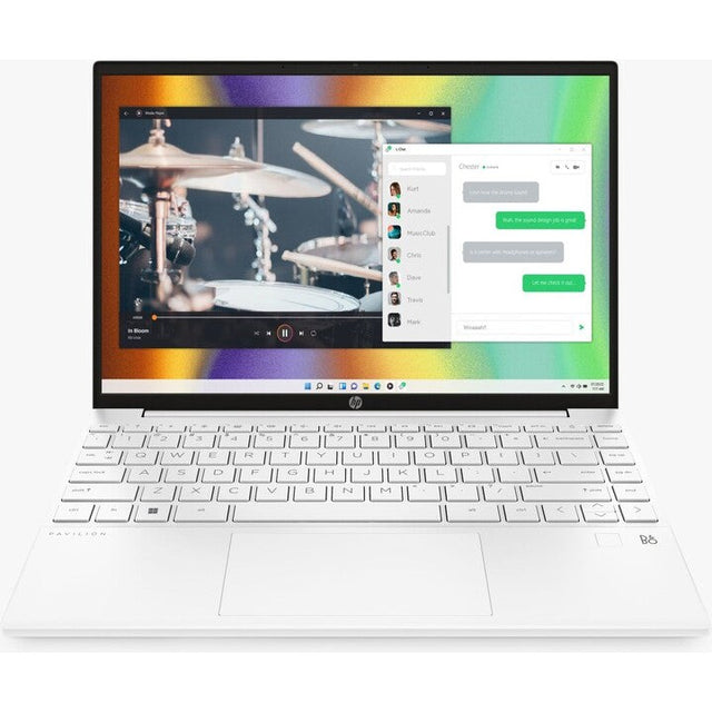 HP Pavilion Aero 13-BE0030NA Laptop, AMD Ryzen 7 16GB RAM 512GB SSD 13.3" - White