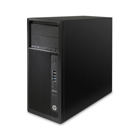 HP Z240 Tower Workstation Intel Xeon E3-1225 32GB RAM 2TB HDD - Black
