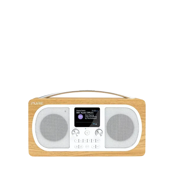 Pure Evoke H6 DAB/DAB+/FM Stereo Bluetooth Radio, Oak - Refurbished Pristine