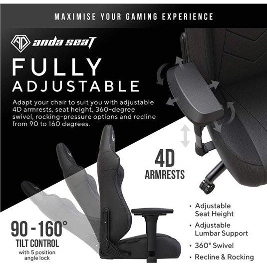 Anda Seat Dark Demon Premium Gaming Chair (AD19-01-B-PV) - Open Box