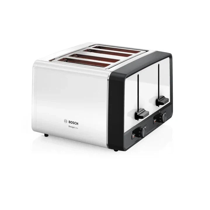 Bosch DesignLine Ergo TAT5P441GB 4-Slice Toaster – White