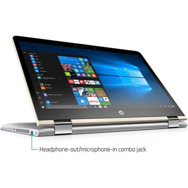 HP Pavilion 14-BA090NA 14" Laptop Intel Core i5-7200U 8GB RAM 256GB SSD - Gold - MISSING FEET & DAMAGED PLASTIC