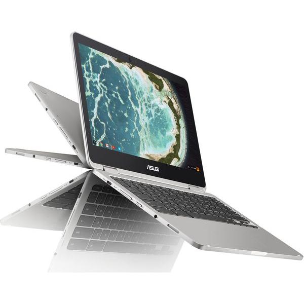 Refurbished ASUS Chromebook Flip C302C Intel Core M3-6Y30 8GB RAM 32GB 12.5" - Silver - Excellent