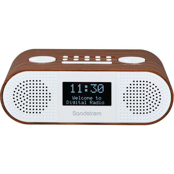 Sandstrom S-DBTW18 DAB+/FM Bluetooth Clock Radio - Wood - Pristine