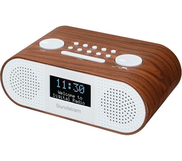 Sandstrom S-DBTW18 DAB+/FM Bluetooth Clock Radio - Wood - Pristine