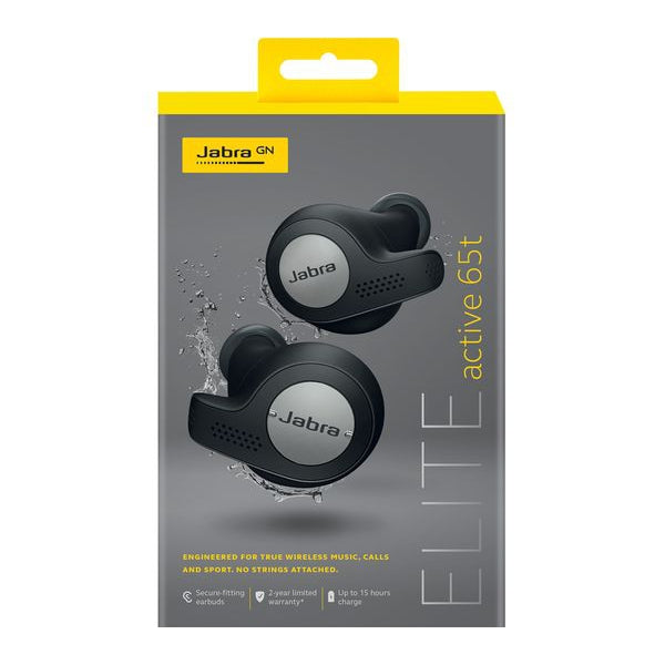 Jabra Elite Active 65T True Wireless In-Ear Headphones - Titanium Black - Refurbished Pristine