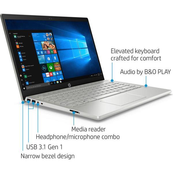 Refurbished HP Pavilion 14-CE0594SA 14" Intel Pentium 4415U 4GB RAM 128GB - Silver - Excellent