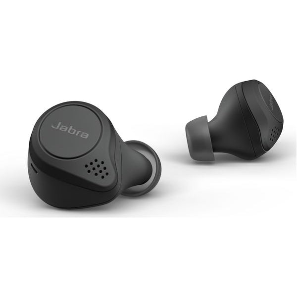 Jabra Elite 75T Noise Cancelling Wireless Bluetooth Earbuds - Black - Refurbished Pristine