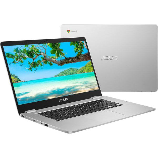 Refurbished ASUS Chromebook C523 Intel Celeron N3350 4GB RAM 64GB - Silver - Good