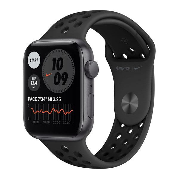Apple Watch Series 6 Nike GPS - 44mm Space Grey Aluminium Case Nike Black Band - Refurbished Pristine