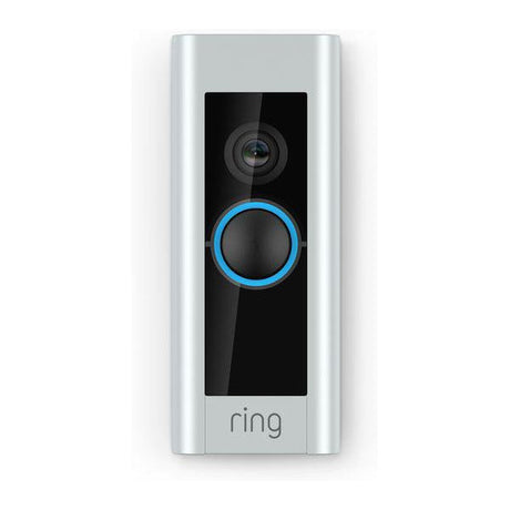 Ring Smart Video Doorbell Pro with Built-in Wi-Fi & Camera plus Plug-in Adapter - Refurbished Excellent