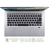 Acer Swift 1 SF114-34-P8HH, Intel Pentium N6000, 4GB RAM, 128GB SSD, 14'', Silver - Refurbished Excellent