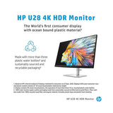 Refurbished HP U28 4K Ultra HD 28" IPS LCD Monitor - Black & Silver - Pristine