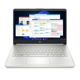 Refurbished HP 14S-DQ2502SA 14" Intel Pentium Gold 7505 4GB RAM 128GB - Silver - Fair