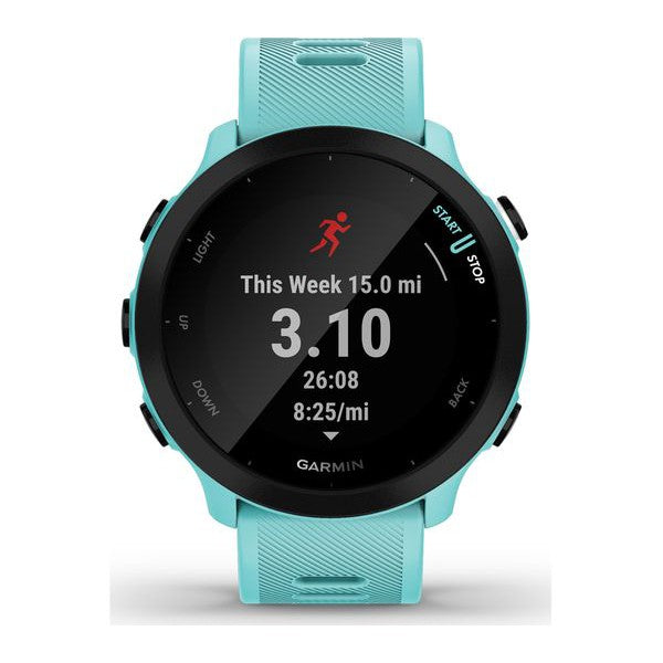 Garmin Forerunner 55 GPS Smart Watch - Aqua Blue - Refurbished Excellent