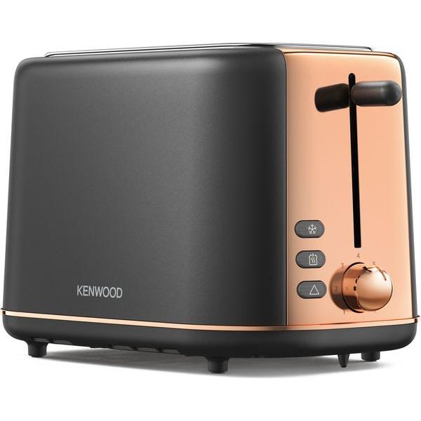 Kenwood Abbey Lux TCP05.C0DG 2-Slice Toaster - Dark Grey & Rose Gold