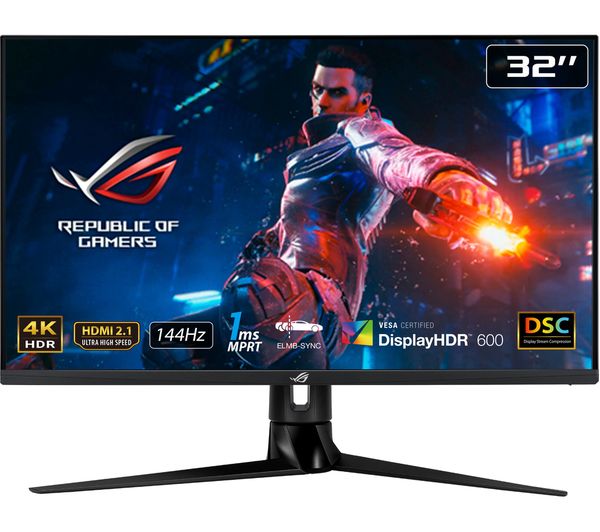 ASUS ROG Swift PG32UQ 4K Ultra HD 32" IPS LCD Gaming Monitor - Black