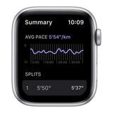 Apple Watch SE - Silver with Pure Platinum & Black Nike Sports Band GPS - 44mm